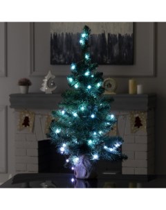 Умная гирлянда «Нить» 5 м роса, IP20, серебристая нить, 50 LED, управление с приложения, свечение RGB, USB Luazon lighting