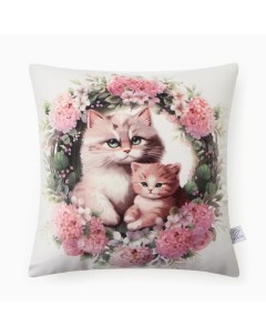 Подушка декоративная «. Мамино тепло», 40×40 см, велюр Этель