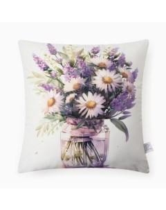 Подушка декоративная «. Майский букет», 40×40 см, велюр Этель