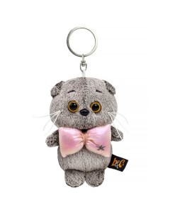 Брелок - детский мягкий «Басик с объёмным бантом», 15 см Басик и ко
