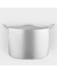 Котёл, 40 л, металлическая крышка, алюминий Белая калитва