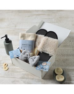 Набор подарочный «» Love yourself, полотенце, тапочки, повязка на голову Этель