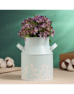 Кашпо - ваза «Ландыши», 10×12×15 см, голубое Take it easy