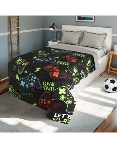 Покрывало 1.5-спальное «» Game over, 145×210 см, хлопок 100% Этель