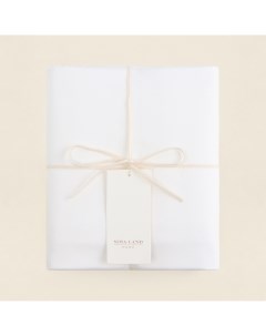 Простыня на резинке 1.5-спальная SL Home Natural color, 140×200+30 см, сатин Sima-land home