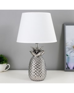 Лампа настольная «Ананас» Е14 40 Вт серебро 22×22×36 см Risalux