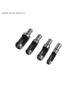 Набор пробочных сверл по дереву, цилиндрический хвостовик, 6-8-10-13 мм, 4 шт. Tundra