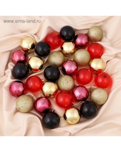 Ёлочные игрушки «Миран», шары новогодние, d=6 см, набор 30 шт. Зимнее волшебство