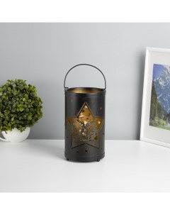 Фигурка светящаяся «Ночные звёзды», LED-ночник, 3×ААА, чёрный, 12×12×20.5 см Risalux