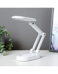 Лампа настольная сенсорная 16102/1 LED 2.5 Вт 3 режима +ночник USB АКБ белый 14×7.5×37 см 50 Risalux