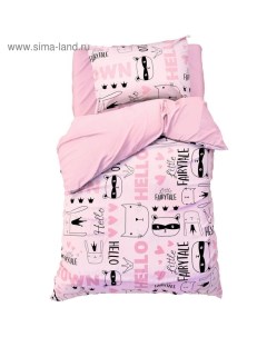 Постельное бельё 1.5-спальное «» Little crown, бязь Этель