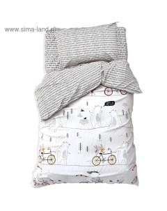 Постельное бельё 1.5-спальное «» Brave bear, бязь Этель