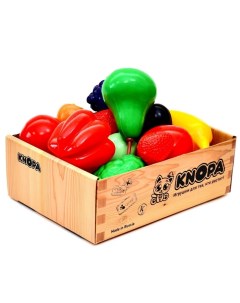 Игровой набор в большом ящике «Фрукты-овощи», 22 элемента Knopa