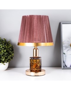 Настольная лампа Джустина 1×60 Вт E27 шоколадно-золотой 21.5×21.5×34 см Risalux