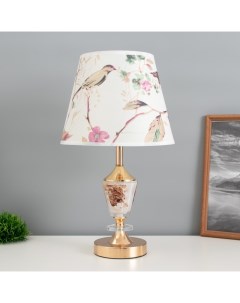 Настольная лампа Вива E27 40Вт золото 25х25х47 см Risalux