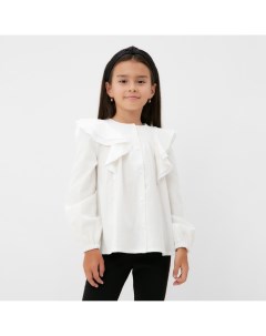 Рубашка детская, размер 36 (134-140 см), белая Kaftan