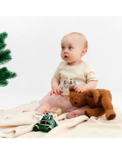 Боди с юбкой «Новогодние игрушки», рост 62-68 см Крошка я