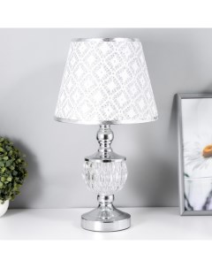 Настольная лампа Василиса E27 40 Вт хром 25×25×47 см Risalux