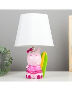 Настольная лампа 16553/1 E14 40 Вт розовый 20×20×32 см Risalux