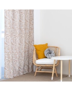 Штора портьерная «Элит» цвет бежевый, на шторной ленте 270х300 см, 150гр/м2, 100% п/э Этель