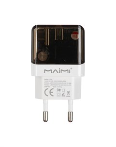 Сетевое зарядное устройство Maimi C100, USB, 3 А, Type-C, 3 А, 20 Вт, PD, полупрозрачное