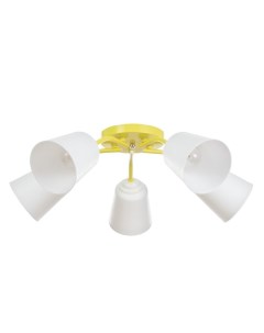 Люстра на потолок «Онлайн», 5×15 Вт, Е27, желтый, 52×52×15 см Bayerlux