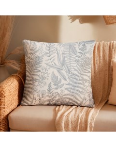 Чехол на подушку «. Листва», 43×43 см, серый Этель