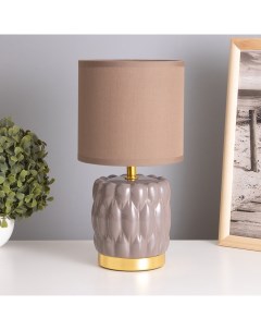 Лампа настольная «Бенита» 1×40 Вт Е14 коричневый 15×15×30 см Risalux