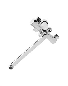 Смеситель для ванны ZEIN Z3848, однорычажный, излив 30 см, душевой набор, лейка 5 реж, хром Zein