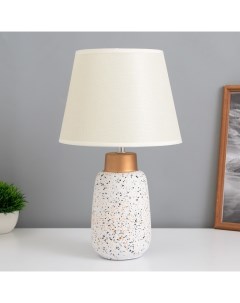 Лампа настольная «Кианг» 1×40 Вт Е14 белый/золото 22×22×38 см Risalux