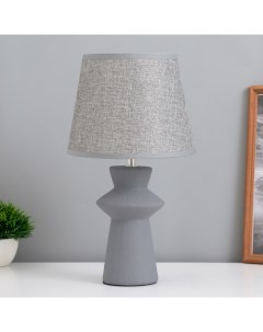 Лампа настольная «Джу» 1×40 Вт Е14 серый 22×22×37 см Risalux