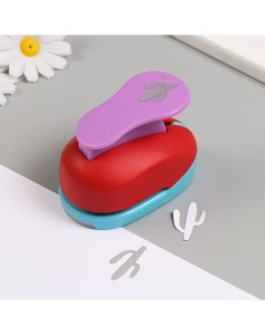 Дырокол фигурный рисунок 3.8×3.8 см «Кактус длинный», 7×5.2×9.2 см, МИКС Арт узор