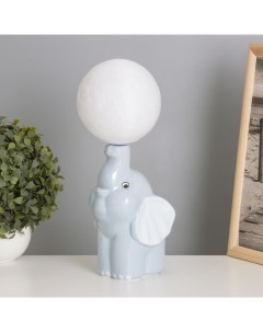 Лампа настольная «Слоник» 1×40 Вт Е14 серый 12.5×12.5×31 см Risalux