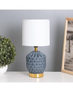 Лампа настольная «Бернарда» 1×40 Вт Е14 синий 15×15×30 см Risalux