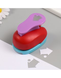 Дырокол фигурный рисунок 3.8×3.8 см «Дом», 7×5.2×9.2 см, МИКС Арт узор