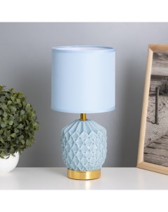 Лампа настольная «Бернарда» 1×40 Вт Е14 голубой 15×15×30 см Risalux