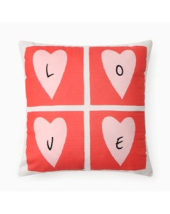 Подушка декоративная «» Love, 40×40 см, велюр Этель