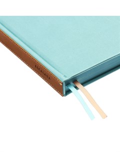 Ежедневник недатированный А5, 160 листов, ESCALADA, твёрдая обложка из искусственной кожи, блинтовое тиснение, ляссе, кремовый блок 70 г/м², зелёный Feniks