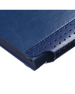 Ежедневник недатированный А5, 160 листов, ESCALADA, твёрдая обложка из искусственной кожи, перфорация, блинтовое тиснение, ляссе, кремовый блок 70 г/м2, синий Feniks