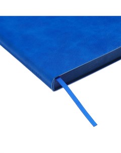 Ежедневник недатированный А5, 160 листов, ESCALADA, мягкая обложка из искусственной кожи, ляссе, тонированный блок 70 г/м², синий Feniks