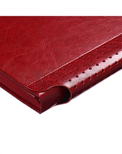 Ежедневник недатированный А5, 160 листов, ESCALADA, твёрдая обложка из искусственной кожи, перфорация, блинтовое тиснение, ляссе, кремовый блок 70 г/м2, красный Feniks