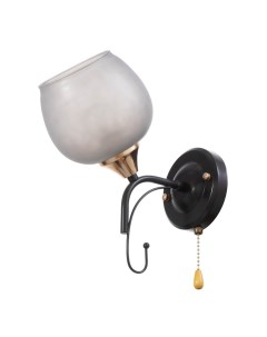 Бра «Акапулько»,1×60 Вт Е27, коричневый/золото, 24×13×26.5 см Светогор