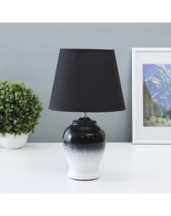 Лампа настольная «Даксия» 1×40 Вт Е14 черный/белый 19.5×19.5×35 см Risalux
