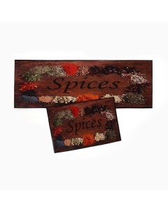 Набор ковриков для кухни Spices, 2 шт., 40×60 см, 40×120 см Этель