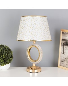 Лампа настольная «Рене» 1×40 Вт Е27+подсветка, золото 27×27×44 см Risalux