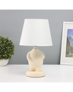Лампа настольная «Пузан» 1×40 Вт Е14 бежевый 19.5×19.5×34 см Risalux