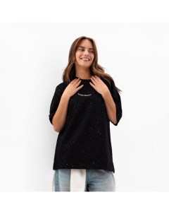 Футболка женская Shine Bright, размер XL, черная Mist