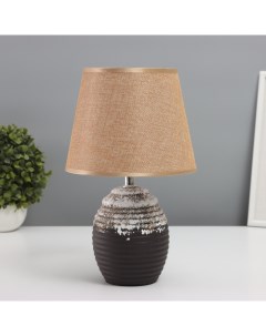 Лампа настольная «Конг» 1×40 Вт Е14 коричневый 19.5×19.5×34 см Risalux