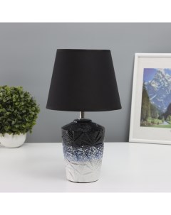 Лампа настольная «Дунмэй» 1×40 Вт Е14 черный/белый 19.5×19.5×35 см Risalux