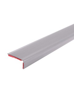 Набор противоскользящих накладок угловых, самоклеющаяся, с полосами, 1000×50 мм, цвет серый, 3 шт. Take it easy